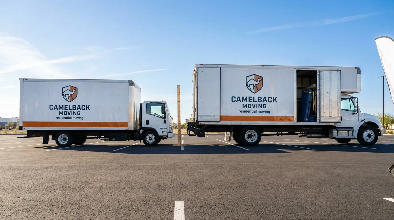 Moving truck size capacity guide in Winslow